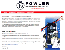 Tablet Screenshot of fowlerelectrical.net